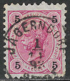 [Emperor Franz Josef I, 1830-1916 - Granite Paper. Numerals in Black, tip N3]