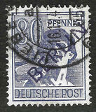 [BERLIN in Black Overprint on "Allied Occupation Zone" Stamps, type A14]