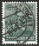[BERLIN in Black Overprint on "Allied Occupation Zone" Stamps, type A6]