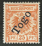 [German Empire Postage Stamps Overprinted "Togo", type A6]