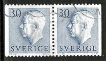 [King Gustaf VI Adolf of Sweden - New Engravement with Imprint, type EE4]