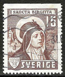 [St. Bridget of Sweden - Inscription "SANCTA BIRGITTA", type BV]