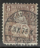 [Helvetia - New Design - Value in Corners - White Paper, प्रकार K2]