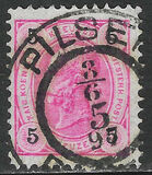 [Emperor Franz Josef I, 1830-1916 - Granite Paper. Numerals in Black, type N3]