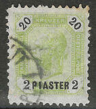 [Austrian Postage Stamps No.74 & 77 Surcharged, type H]