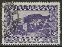 [80º Aniversario del emperador Francisco José I. Serie anterior con la inscripción "1830 - 1910", tipo AAV]