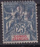 [Inscription: "CONGO FRANCAIS" - Coloured Paper, type D5]