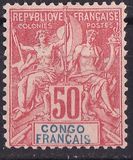[Inscription: "CONGO FRANCAIS" - Coloured Paper, type D10]
