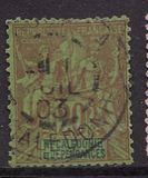 [Inscription: "NLLE CALÈDONIE et DEPENDANCES" - Colored Paper, type I6]