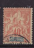 [Inscription: "NLLE CALÈDONIE et DEPENDANCES" - Colored Paper, type I9]