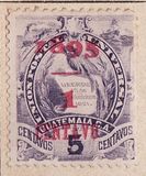 [Issue of 1887-1895 Overprinted "1895 - 1 CENTAVO", type V]