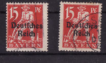 [Postage Stamps from Bayern Overprinted "Deutsches Reich", type AD2]