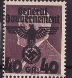 [Polish Postage Stamp Overprinted, type C]