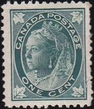 [Queen Victoria - Maple Leaf in Corners, loại P1]