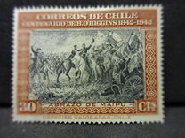 [The 100th Anniversary of the Death of Bernardo O'Higgins, 1778-1842, тип EW]
