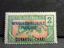[Middle Congo Postage Stamps Overprinted "AFRIQUE EQUATORIALE - FRANCAISE", type F1]