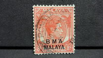 [Straits Settlements Postage Stamps Overprinted "B M A MALAYA" in Black or Red Colour, نوع A5]