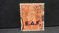 [King George VI - Great Britain Postage Stamps Overprinted "E.A.F.", type A]
