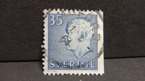 [King Gustaf VI Adolf of Sweden & Tree Crowns - New Colors and Values, type FA60]