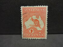 [Definitive Issues - Kangaroo and Map, type A1]