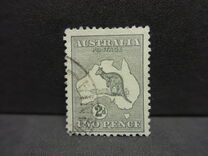 [Definitive Issues - Kangaroo and Map, type A2]