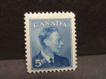 [King George VI As Previous Without Inscription "POSTES POSTAGE", jenis ES]