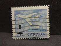 [Airliner & Ottawa Airport - Stamp of 1964 Surcharged, type JJ2]