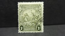 [Alegroría de Barbados. Sin inscripción "Postage & Revenue"., tipo Z3]