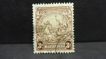 [Alegroría de Barbados. Sin inscripción "Postage & Revenue"., tipo Z9]