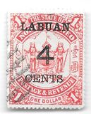 [North Borneo Postage Stamps Surcharged, type K]