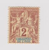 [Inscription: "ÈTABLISEMENTS DE L'INDIE", type A1]