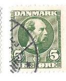 [King Christian IX, 1818-1906 - Vertical and Horizontal Lines in Background in Oval, type N]