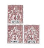 [Inscription - "GUYANE" - Colored Paper, type F2]