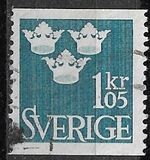 [King Gustaf VI Adolf of Sweden & Tree Crowns - New Colors and Values, type BM22]