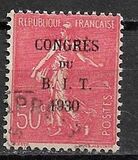 [International labour Congress - Overprint, tip BG]