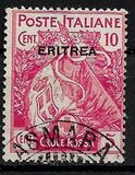 [Red Cross - Italian Postage Stamps Overprinted "ERITREA", type M]