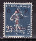 [French Postage Stamps Surcharged & Overprinted "O.M.F. - Syrie" - Value in "CENTIMES", type D7]