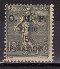 [French Postage Stamps Surcharged & Overprinted "O.M.F. - Syrie" - Value in "CENTIMES", type D8]