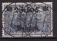 [German Empire Postage Stamps Surcharged "Fr. and C." or "Centimes" & Overprinted "Belgien", type A8]
