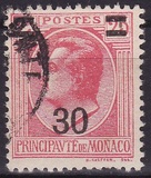 [Prince Louis II - Surcharged, type AX]