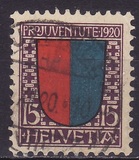 [Pro Juventute 1920 - Coats of Arms of Cantons (Valid from 1-12-1920 to 30-4-1921), type AU]