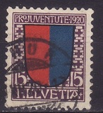 [Pro Juventute 1920 - Coats of Arms of Cantons (Valid from 1-12-1920 to 30-4-1921), type AU]
