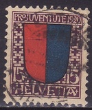 [Pro Juventute 1920 - Coats of Arms of Cantons (Valid from 1-12-1920 to 30-4-1921), type AU]