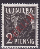 [BERLIN in Red Overprint on "Allied Occupation Zone" Stamps, type B]