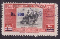 [Currency Revaluation - Founding of La Paz stamps of 1951 Surcharged, ประเภท FR2]