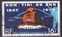 [Airmail - The 25th Anniversary of the Arrival of the Raft Kon Tiki in Tahiti, type ES]