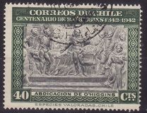 [The 100th Anniversary of the Death of Bernardo O'Higgins, 1778-1842, Tüüp EX]
