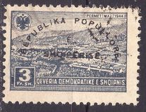 [Declaration of the People's Republic - Postage Stamps of 1945 Overprinted "REPUBLIKA POPULLORE - E - SHQIPËRISË", type DW1]