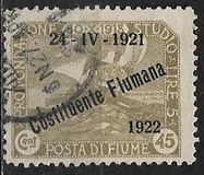 [New Daily Stamps from 1919 Overprinted "24-IV-1921 - Costituente Fiumana", Typ AV]