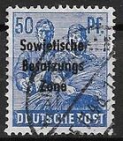 [Joint Allied Occupation Zones Stamps Overprinted "Sowjetische Besatzungs Zone", type B12]